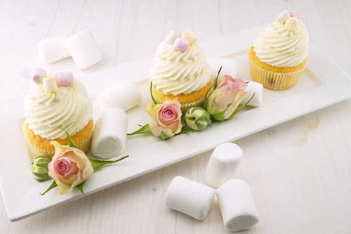 Jual Poster Roses Cake Cupcake Marshmallow Flower bud Three 3 WPS