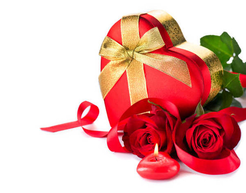 Jual Poster Valentine's Day Roses Candles White background Red WPS 001