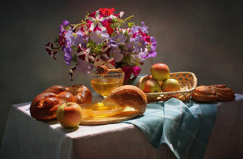 Jual Poster Apple Flower Fruit Honey Still Life Viennoiserie Food Still Life7 APC