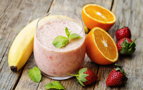 Jual Poster Banana Berry Fruit Juice Smoothie Strawberry orange (Fruit) Food Smoothie APC 002