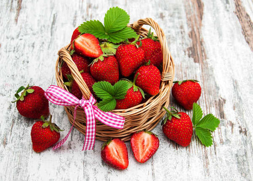Jual Poster Basket Berry Fruit Still Life Strawberry Fruits Strawberry1 APC