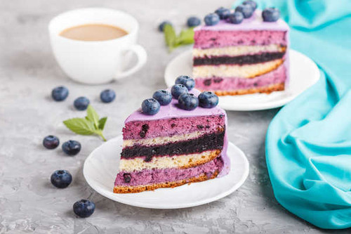 Jual Poster Berry Blueberry Cake Coffee Dessert Food Dessert3 APC