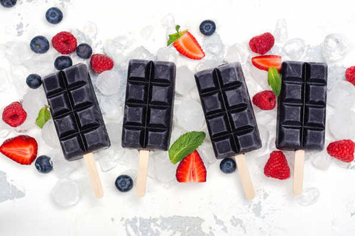 Jual Poster Berry Blueberry Chocolate Fruit Ice Cream Ice Cube Raspberry Still Life Strawberry Food Ice Cream5 APC