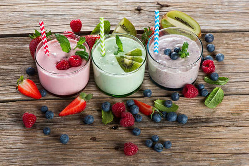 Jual Poster Berry Blueberry Drink Glass Kiwi Raspberry Smoothie Still Life Food Smoothie APC