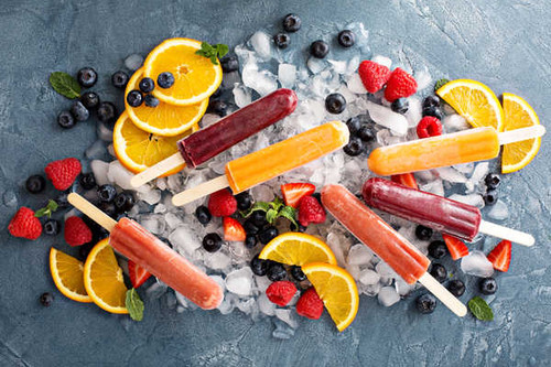Jual Poster Berry Blueberry Fruit Ice Cream Ice Cube Raspberry orange (Fruit) Food Ice Cream APC
