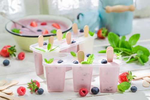 Jual Poster Berry Blueberry Fruit Ice Cream Raspberry Still Life Sweets Food Ice Cream APC 002