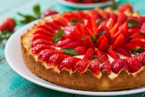 Jual Poster Berry Fruit Pastry Pie Strawberry Food Pie APC 002