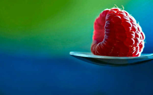 Jual Poster Blue Food Fruit Green Raspberry Red Spoon Food Raspberry APC