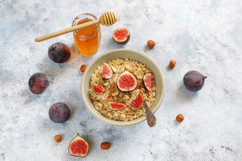 Jual Poster Breakfast Fig Honey Oatmeal Still Life Food Breakfast1 APC