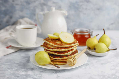 Jual Poster Breakfast Fruit Pancake Pear Still Life Food Pancake1 APC