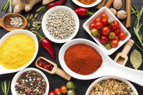 Jual Poster Cinnamon Pepper Spices Still Life Tomato Food Herbs and Spices4 APC
