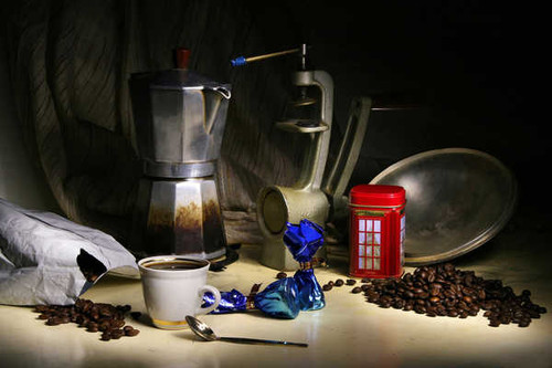 Jual Poster Coffee Coffee Beans Cup Still Life Food Coffee1 APC