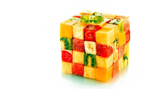 Jual Poster Colorful Cube Fruit Fruits Fruit APC
