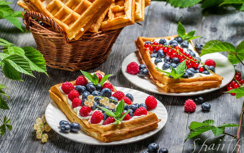 Jual Poster Food Waffle APC 002