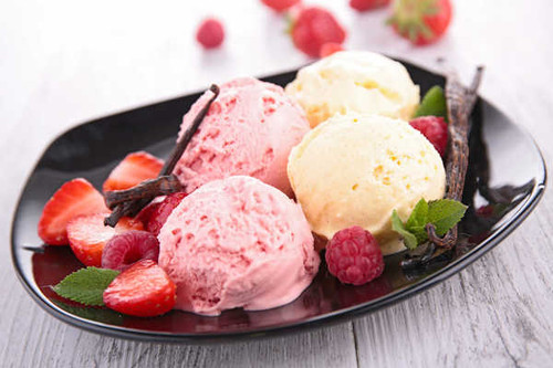 Jual Poster Ice Cream Raspberry Strawberry Summer Food Ice Cream APC