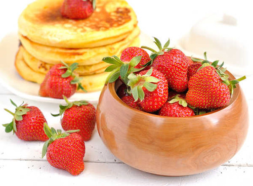 Jual Poster Pancake Strawberry Fruits Strawberry APC