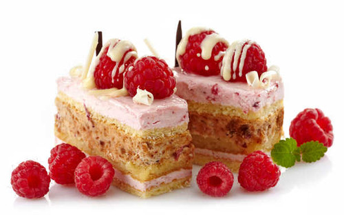Jual Poster Cake Raspberry White background Two 1Z