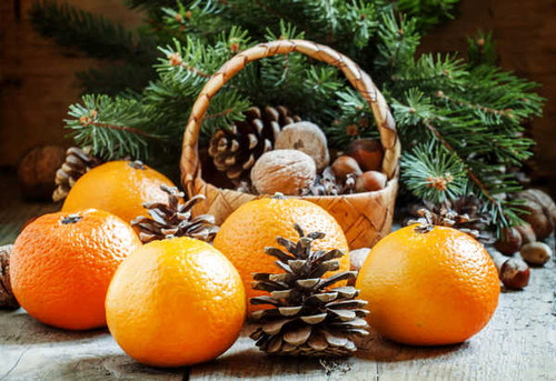 Jual Poster Christmas Citrus Nuts 1Z