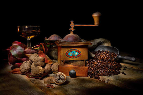 Jual Poster Coffee Walnut coffee mill Grain 1Z