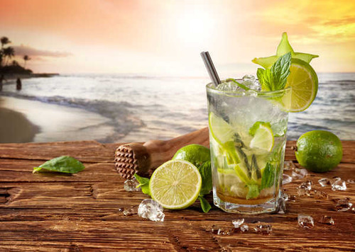 Jual Poster Drinks Cocktail Lime Coast mojito Ice 1Z