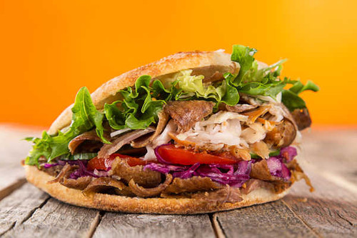 Jual Poster Fast food Sandwich Vegetables Wood planks 1Z