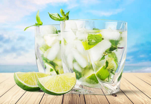 Jual Poster Mojito Lime Cocktail Highball glass Ice 1Z