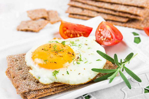 Jual Poster Pastry Tomatoes White background Fried egg 1Z