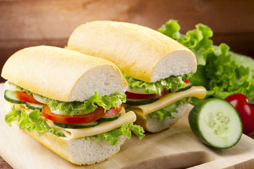 Jual Poster Sandwich Bread Vegetables Closeup Two 1Z