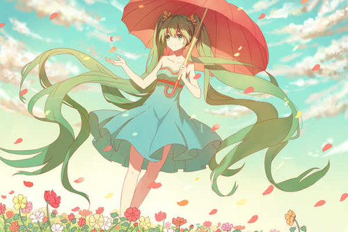 Poster Hatsune Miku Anime Vocaloid APC071 Poster Hatsune Miku Anime Vocaloid APC071
