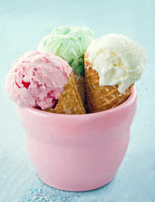 Jual Poster Sweets Ice cream Colored background Three 3 1Z 001