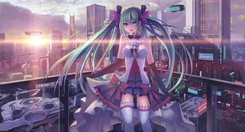 Poster Hatsune Miku Anime Vocaloid APC104