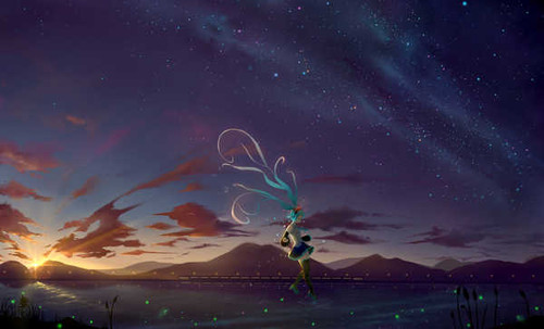 Poster Hatsune Miku Anime Vocaloid APC232