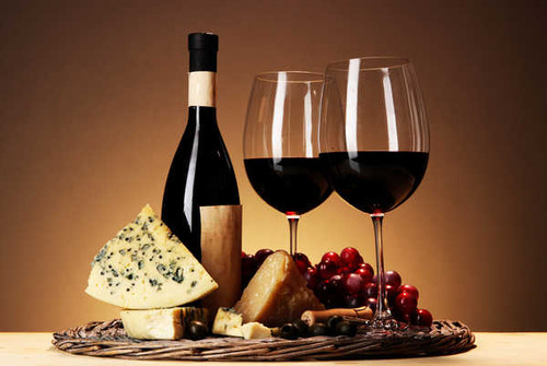 Jual Poster Wine Grapes Cheese 1Z 007