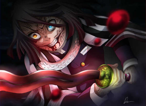 Poster Heterochromia Obanai Iguro Anime Demon Slayer Kimetsu no Yaiba APC Poster Heterochromia Obanai Iguro Anime Demon Slayer Kimetsu no Yaiba APC
