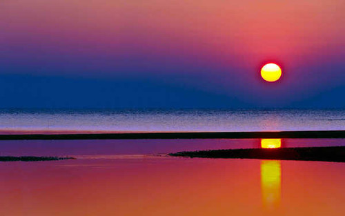 Jual Poster Beach Horizon Sea Sunset Earth Beach APC