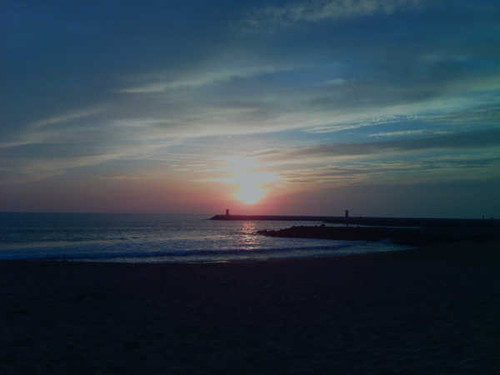 Jual Poster Beach Ocean Sea Sunset Earth Sunset APC