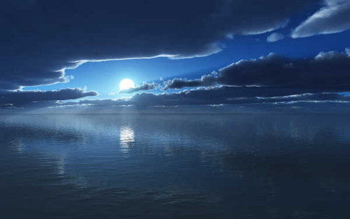 Jual Poster Blue Cloud Ocean Sun Earth Ocean APC