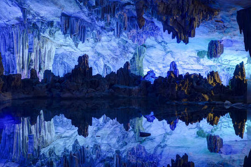 Jual Poster China Guanxi Zhuang Reed Flute Cave Caves Reed Flute Cave APC