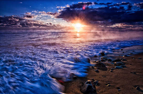 Jual Poster Cloud Earth Ocean Rock Sea Sunset Earth Ocean APC