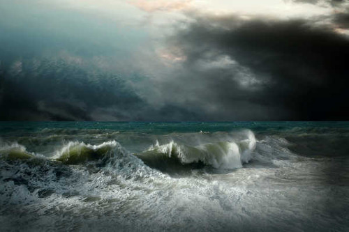 Jual Poster Cloud Earth Ocean Sea Sky Wave Earth Storm APC