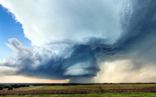 Jual Poster Cloud Field Landscape Nature Sky Storm Earth Storm APC