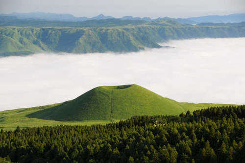 Jual Poster Cloud Forest Hill Japan Landscape Tree Earth Landscape APC