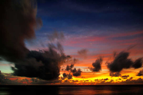 Jual Poster Cloud Horizon Nature Ocean Sky Sunrise Earth Sunrise APC 001
