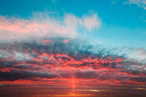 Jual Poster Cloud Horizon Nature Ocean Sky Sunrise Earth Sunrise APC 002