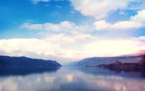 Jual Poster Cloud Lake Nature Reflection Lakes Lake APC