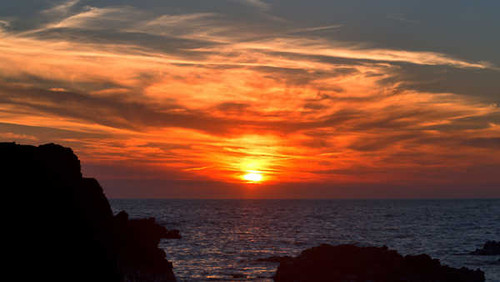 Jual Poster Cloud Sea Seascape Sky Sunset Earth Sunset APC
