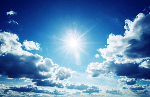 Jual Poster Cloud Sunbeam Earth Sky APC 001