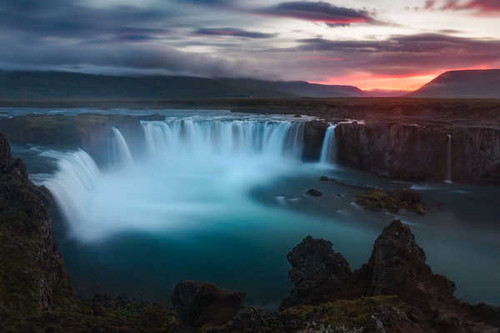 Jual Poster Earth Goðafoss Iceland Waterfall Waterfalls Goðafoss APC 002