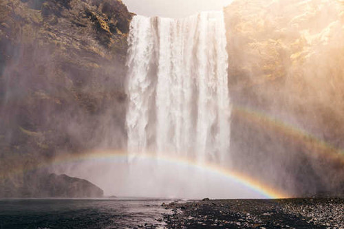 Jual Poster Earth Nature Rainbow Waterfall Waterfalls Waterfall APC06