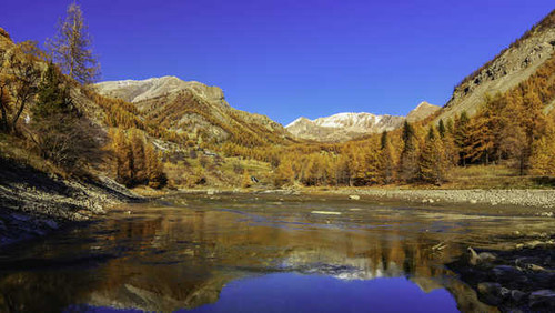 Jual Poster Fall Lake Mountain Earth Fall7 APC